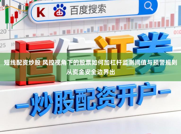 短线配资炒股 风控视角下的股票如何加杠杆监测阈值与预警规则从资金安全边界出
